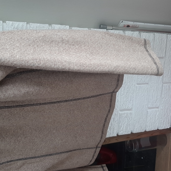 Women's Carve Designs Fitted Activewear Brown Fleece Half Zipper Sweatshirt SZ L - Picture 4 of 9